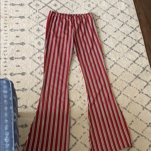 High waisted striped pants